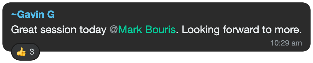 WhatsApp member feedback 1
