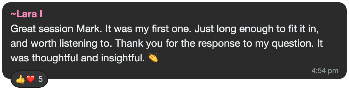 WhatsApp member feedback 8